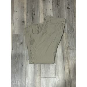 The North Face Khaki Roll Up‎ Pants Womens 14 Short Drawstring Hiking